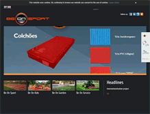 Tablet Screenshot of be-on-sport.com